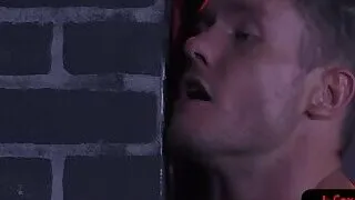 Rimmed slave fisted during threesome