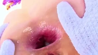 Exquisite idol shows massive butt and gets butthole rode