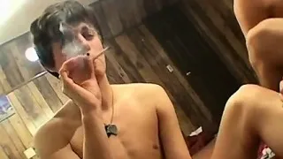 Teen redhead boy gay porn movies xxx Four Way Smoke & Fuck!