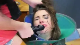 Naughty girl is taken in ass hole assylum for painful treatm