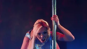 After striptease and a blowjob Barbie Sins is ready for wild fuck