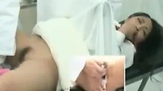Desirable Japanese teen has her doctor fingering and toying
