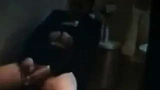 I caught my sister toying on toilet