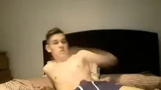 Young boy masturbates on cam