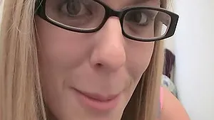 Nerd girl likes to fuck herself or be fucked roughly