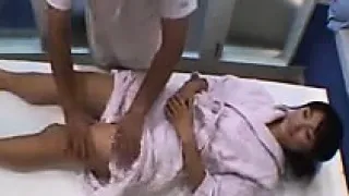 Asian cutie changes clothes and gets ready to enjoy a sensu