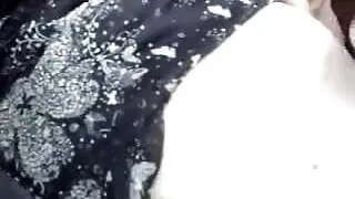 Fingering in my car on a parking place