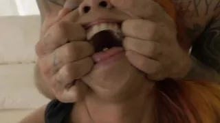 Asian hookup mouth jizzed