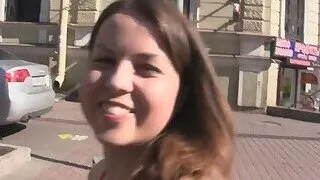 Cute euro amateur fucked at casting