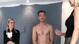 Teens poke boyfriends anal with big belt dicks and squirt se