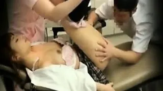 Enticing Asian schoolgirl gets her hairy peach devoured and