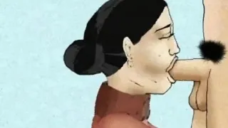 Cartoon Cougar teaching her neighbor 19