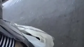 Honey fucked hard in public