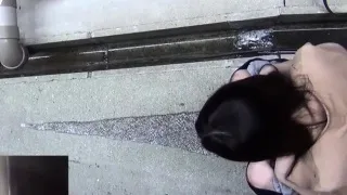 Asian babes gush urine