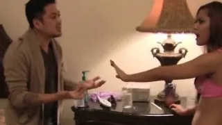 Horny couple participating amazing swinger orgy