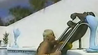 IR Action By A Swimming Pool- Vintage 