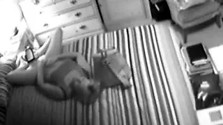 Kinky husband caught masturbating on spycam that was hidden