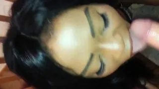 Hot Black Girl Takes on a Big White Cock