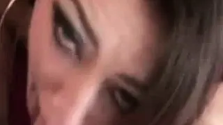 Retro amateur gagging on oldman cock