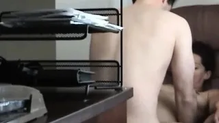Cheating couple fuck at the office