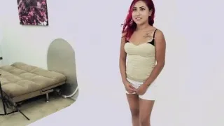 CUTE LATINA FUCKED IN THE ASS AT PHOTO SHOOT CASTING