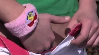 My mom masturbates Masturbating at the teach station