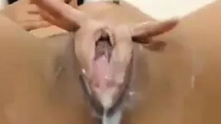 Creamy Pussy Fingering Close Up