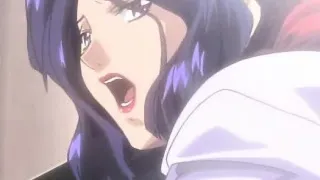 Excited hentai lady banged on her desk