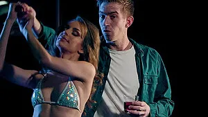 Stripper babe Kimmy Granger sprayed with cum on face after a wild fuck