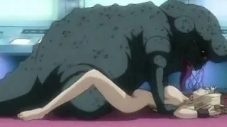 Hentai blonde licked and fucked by a monster