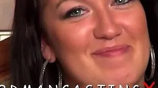 First anal experience at a casting