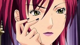 Curvy hentai maid watching couple fucking