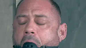 Femdom cock torture in bondage with MILF mistress London River