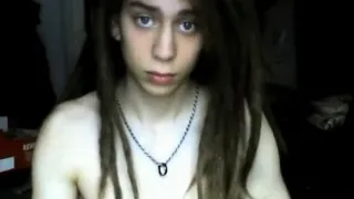 Long Haired Twink With Braids Jerking