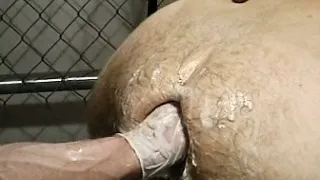 Man fisted after getting his ass and mouth filled with cocks