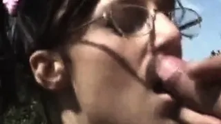 Outdoor fun with slutty stepsis