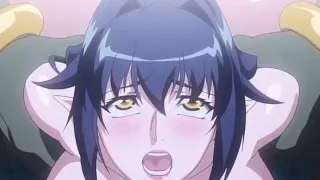 Hentai babe gets caught and fucked by monster