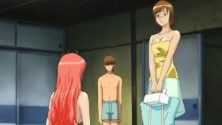 Furry anime poked from behind