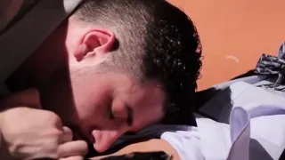 Suited office hunk pounds latin colleagues tight ass