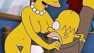 Simpsons  parody hentai hard sex