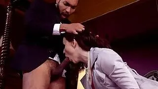 Step mom and teen getting big black cock