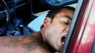 Exotic twink Wellington getting pounded doggy by Andre in