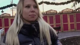 Skinny euro creampied by pickup artist