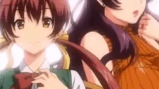 Busty anime slut gets penetrated by huge dong