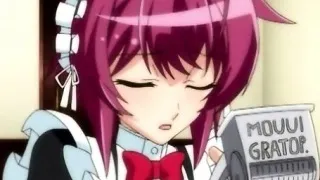 Shemale anime maid self masturbating in the bathtub