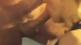 Blonde Granny Sucking On A Cock Outside