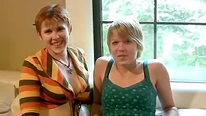 Lesbian babe talks her hot girlfriend into letting her taste those sweet pussy juices