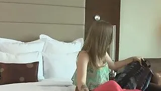 Stranger tests teen's pussy