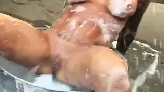 Tattooed MILF Outside In The Backyard