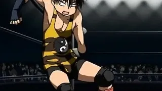 Busty anime girl stripped naked for gangbang fuck